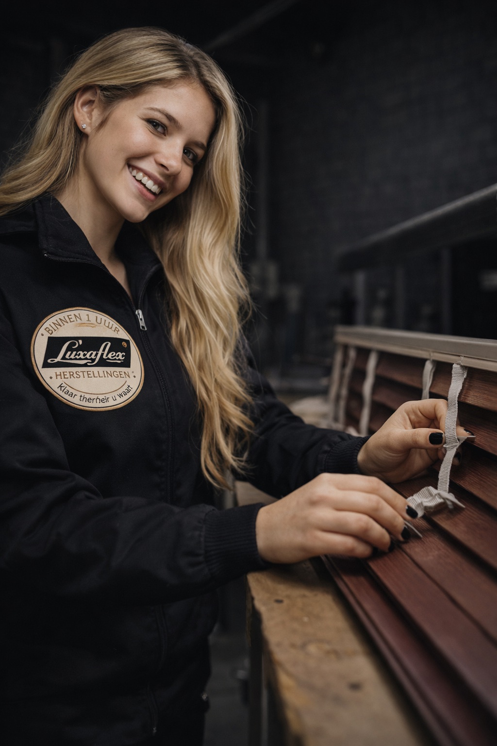 Luxaflex herstellingen belgie jaloezie hout met ladderband herstel koorden